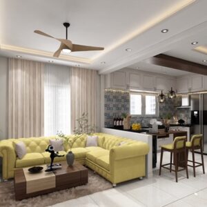 L-Shape Sofa and Coffee Table