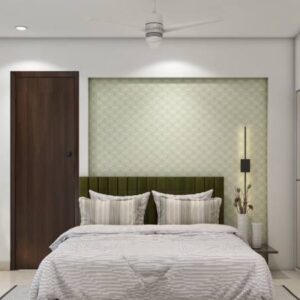 Modern Guest Bedroom Design with Sliding Wardrobe