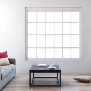 Contemporary UPVC White Fixed Window Design