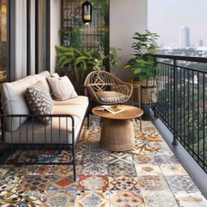 Contemporary Multi-Coloured Stain and Scratch-Resistant Flooring Design