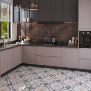 Modern Multicolored Flooring Design with Traditional Patterns