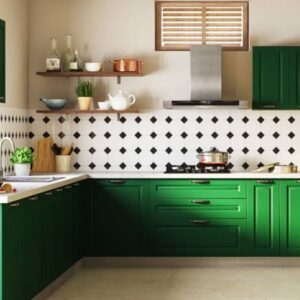 Black and White Porcelain Mosaic Tiles Design for Modern Kitchens