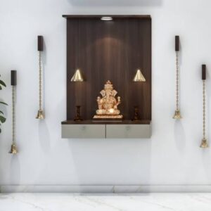 Compact Modern Altar Unit Design with Brass Bells
